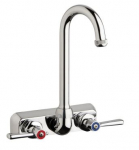 Chicago Faucets W4W-GN1AE1-369ABCP Workboard Faucet, 4'' Wall
